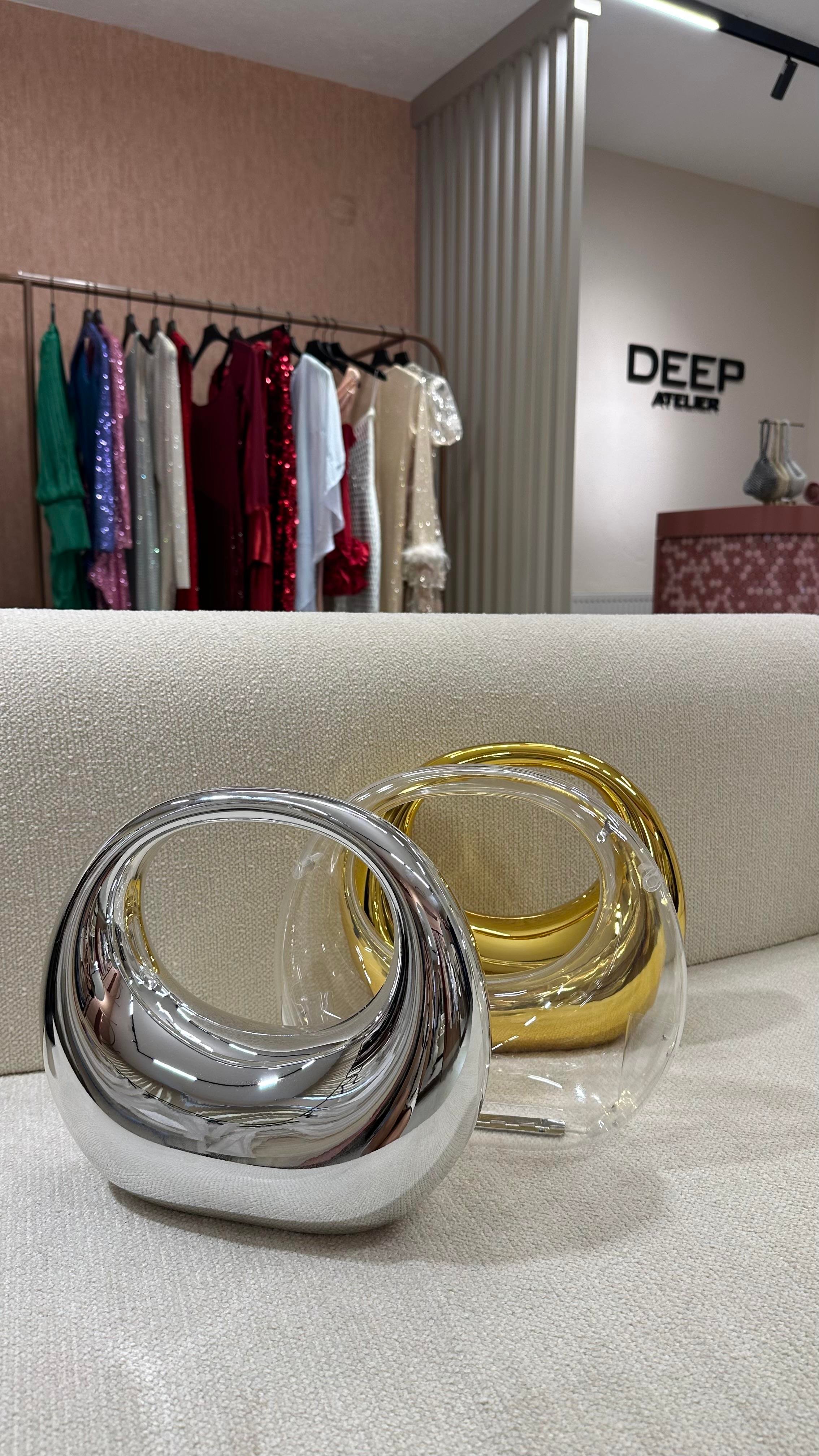 Saplı Silver Çanta