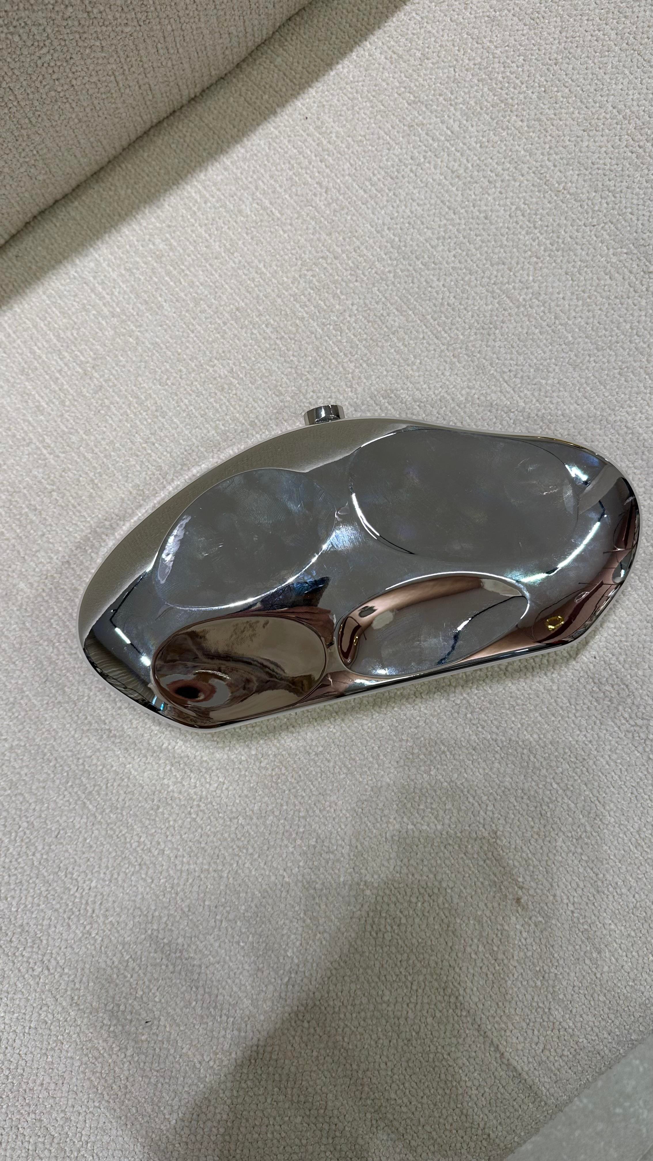 Silver Dalgalı Clutch