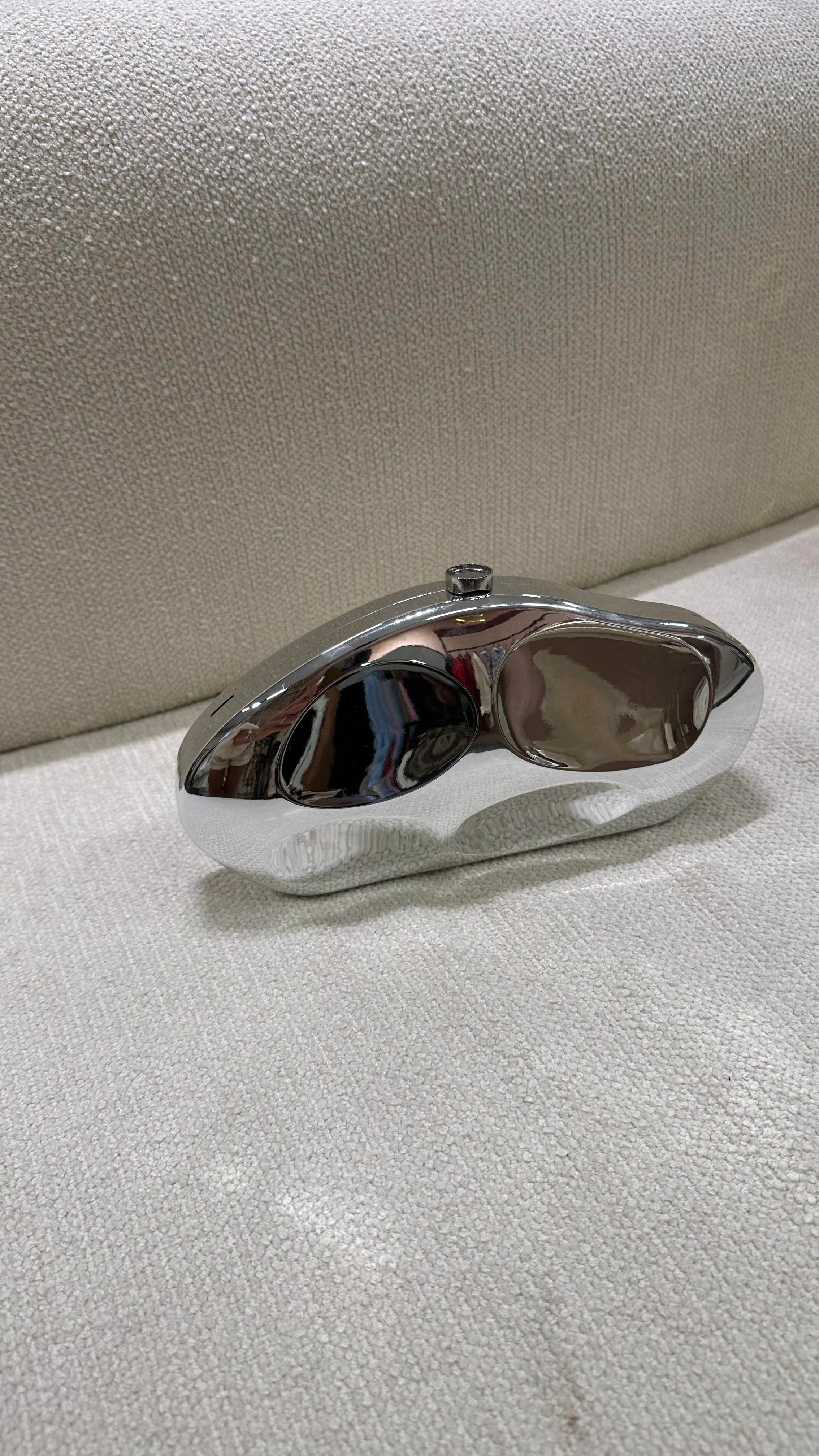 Silver Dalgalı Clutch