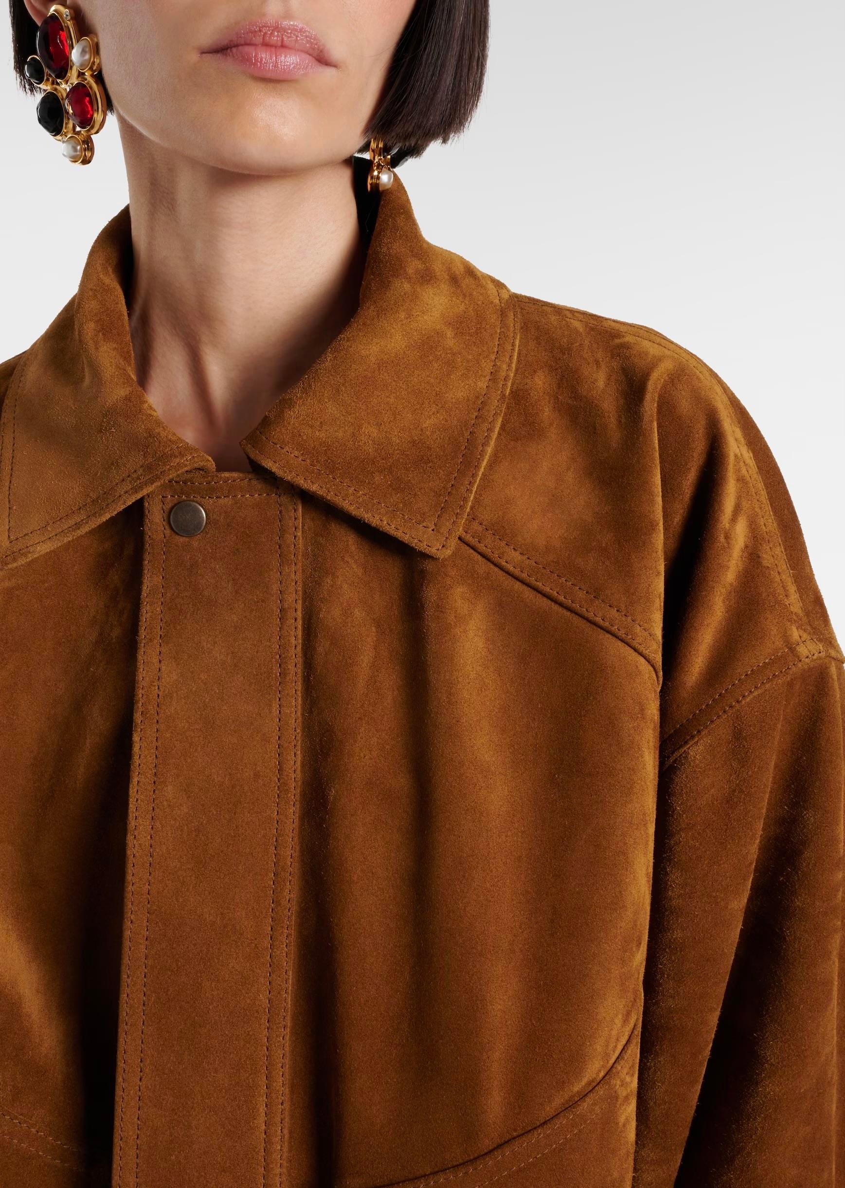 Süet Premium Bomber Formlu Ceket