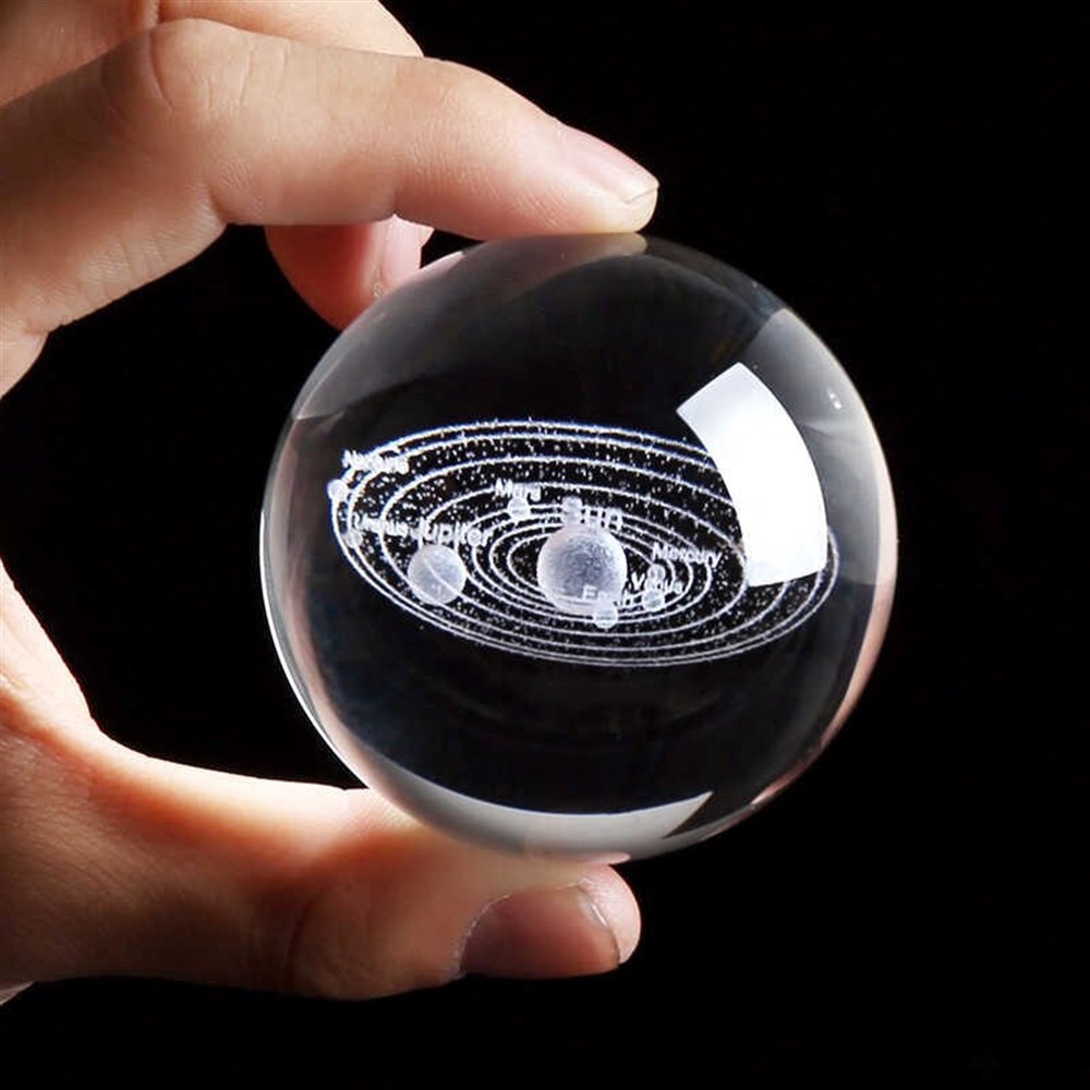 3 D Cam Işıklı ve Usb'li Galaksi Gezegen Küre Büyük Boy