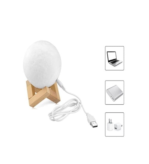 3D AY Uzaktan Kumandalı Şarjlı 16 Renkli Büyük Boy Moon Light Ay Işığı