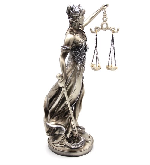 Adalet Terazisi Heykeli Themis Biblo Figür Adalet Kadın Büyük Boy