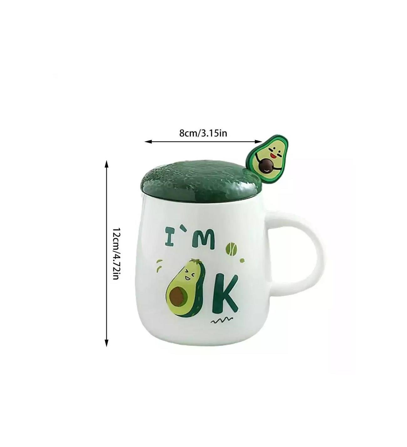 AVOKADO KUPA PORSELEN MUG