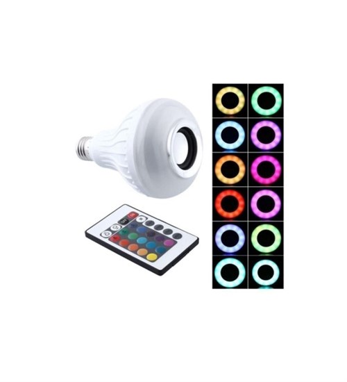 Bluetooth Music Akıllı Hoparlör Uzaktan Kumandalı Led Işıklı