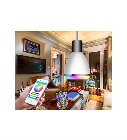 Bluetooth Music Akıllı Hoparlör Uzaktan Kumandalı Led Işıklı
