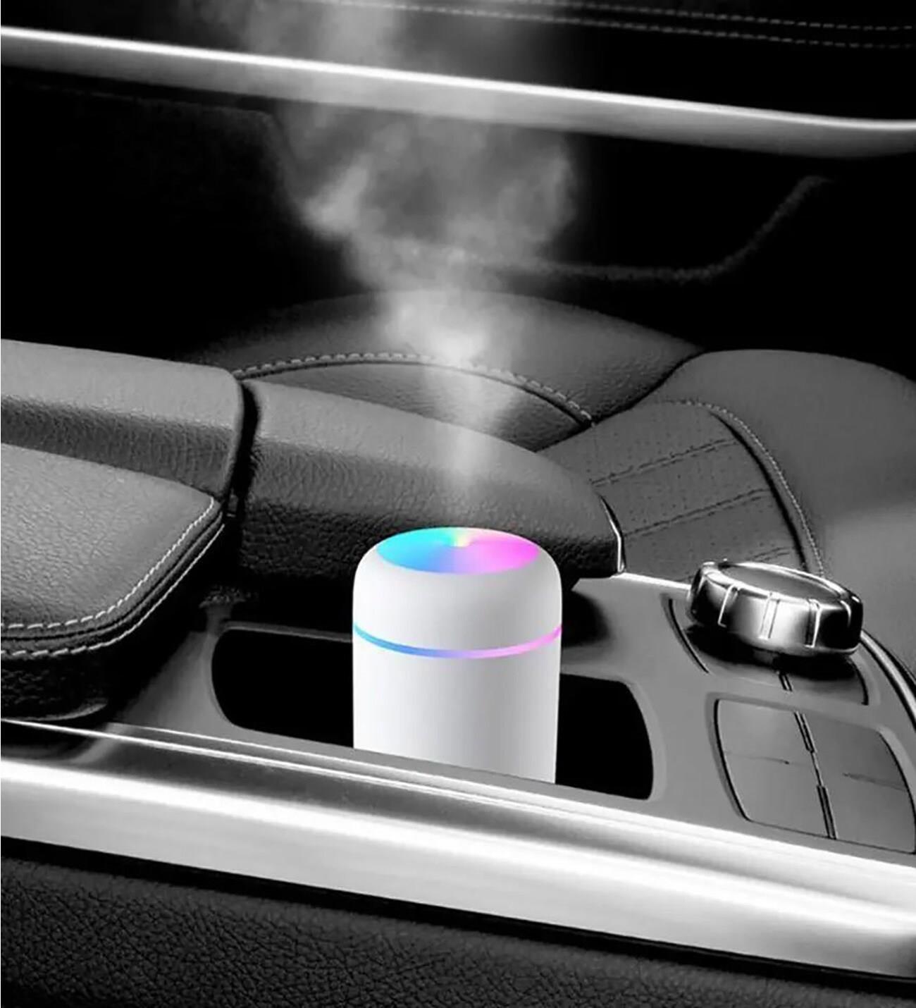 H 2 O USB'li ve Işıklı Ultrosonik Hava Nemlendirici Ve Buhar Makinesi - PEMBE