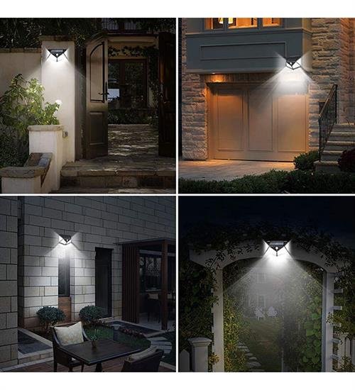 HAREKET SENSÖRLÜ 114 LEDLİ SOLAR GÜNEŞ ENERJİLİ BAHÇE AYDINLATMASI LAMBA 3 MODLU COB LED