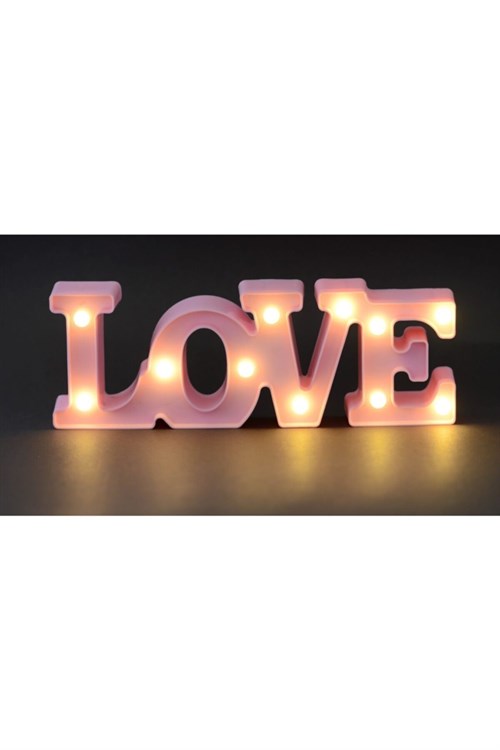 Işıklı Love Led Lamba