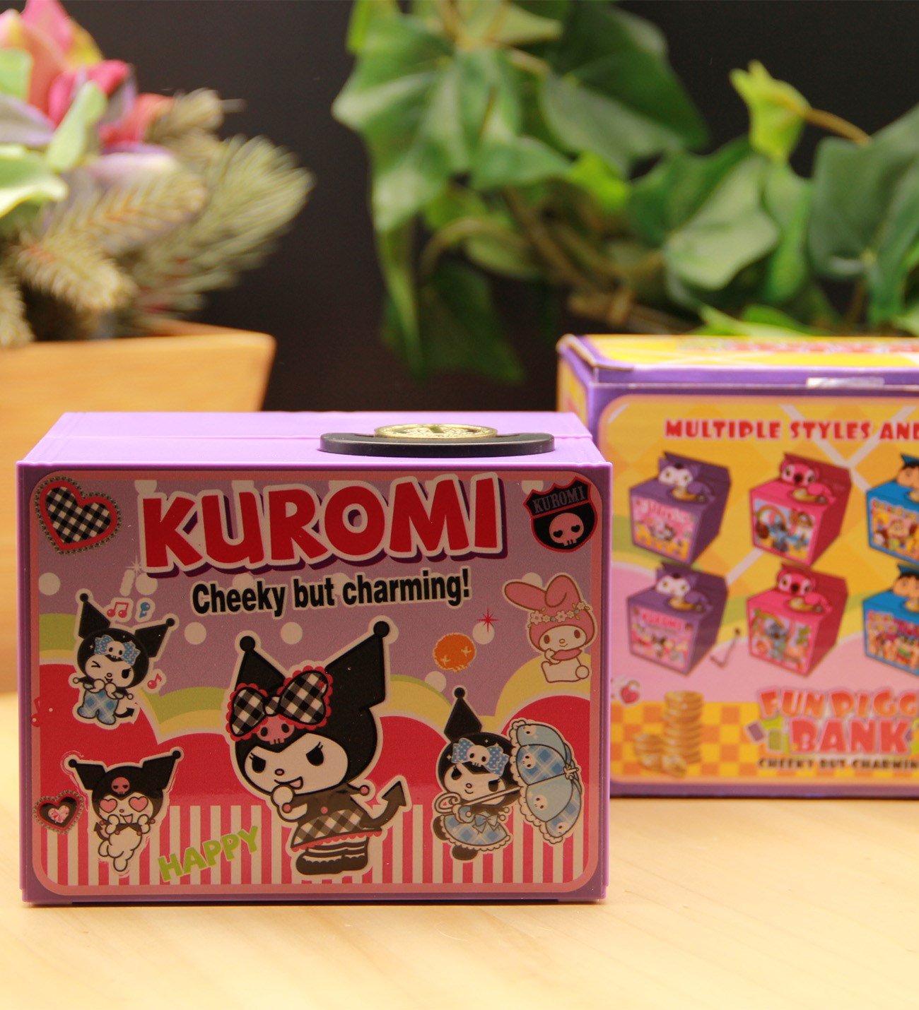 KUROMİ Hırsız Kedi Kumbara Eğlenceli Pilli Kumbara