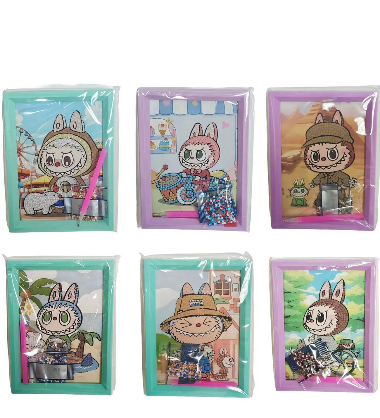 LABUBU Elmas Boncuk Yapıştırma Taşlı Mozaik Elmas Puzzle