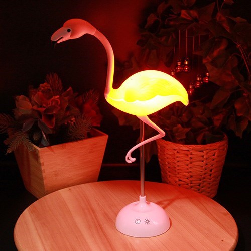 Led Işıklı Şarjlı Usb'li Flamingo Dekoratif Gece Lambası