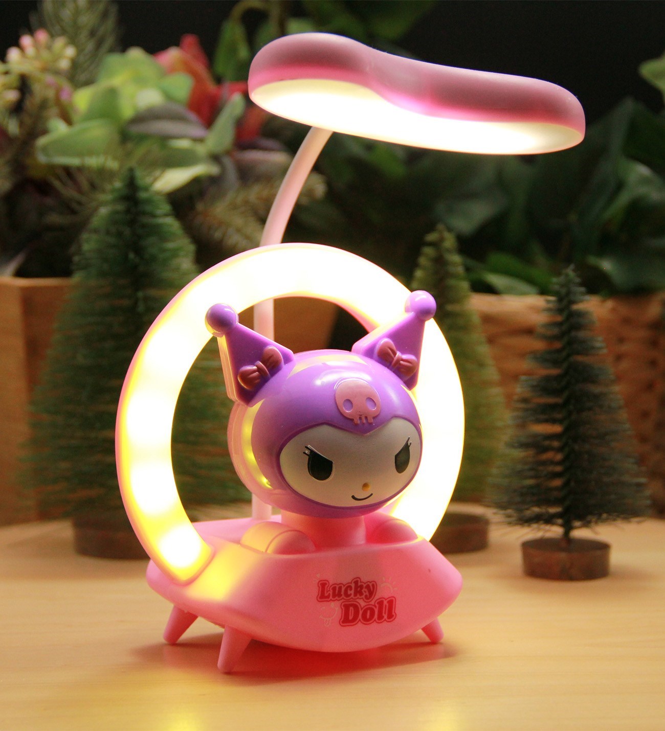 Mor KUROMİ Gece Lambası Şarjlı