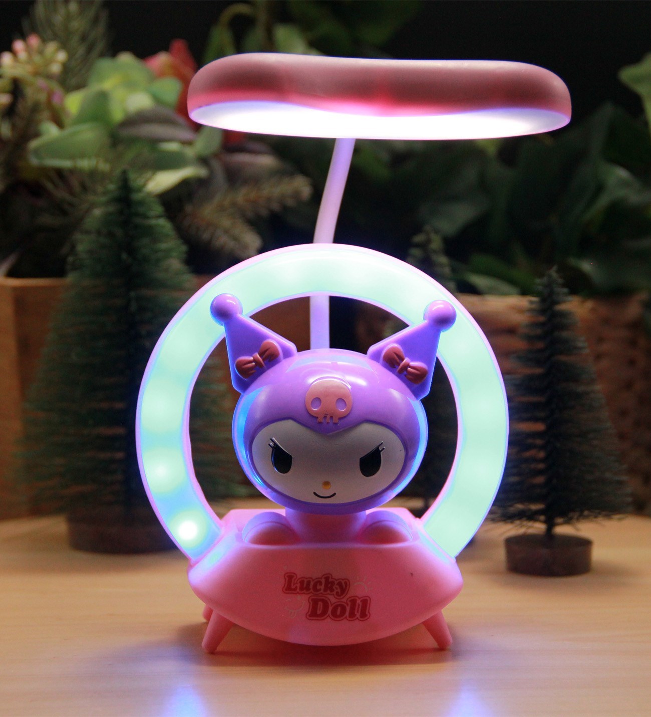Mor KUROMİ Gece Lambası Şarjlı