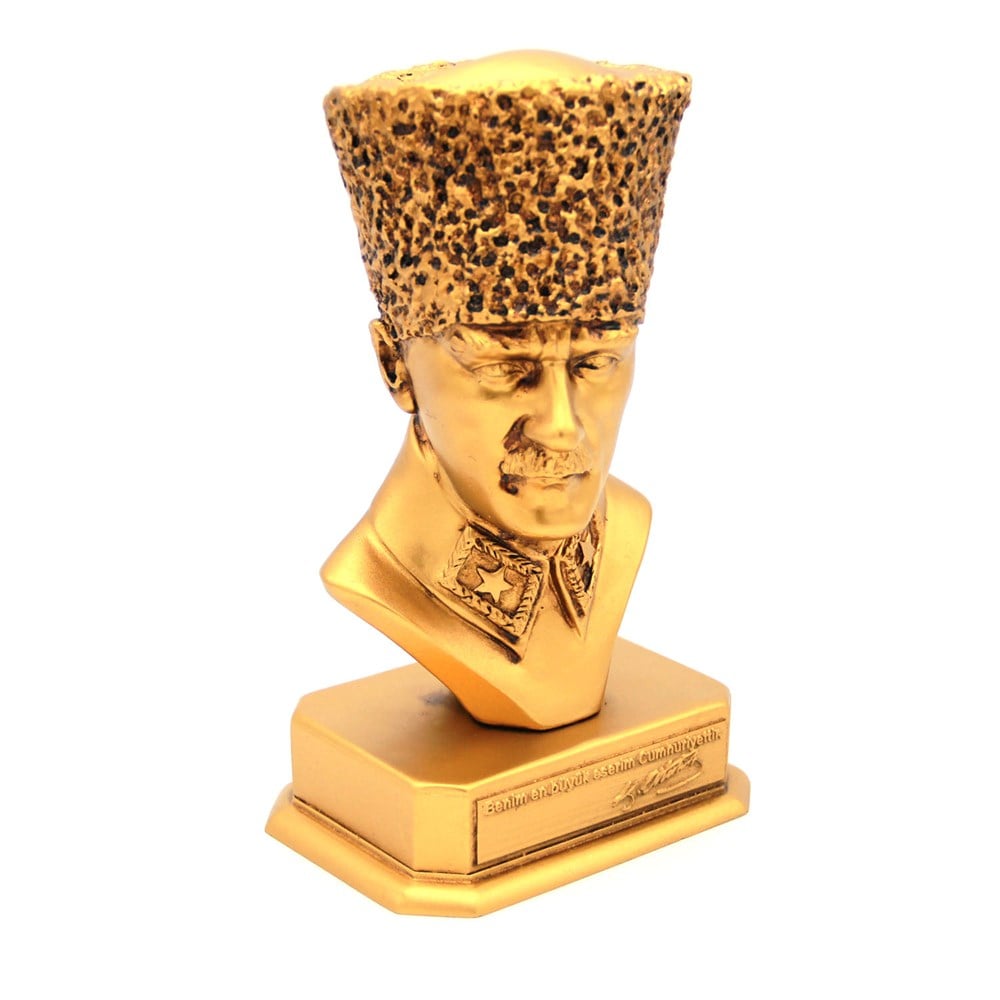 Mustafa Kemal Atatürk Büst Altın