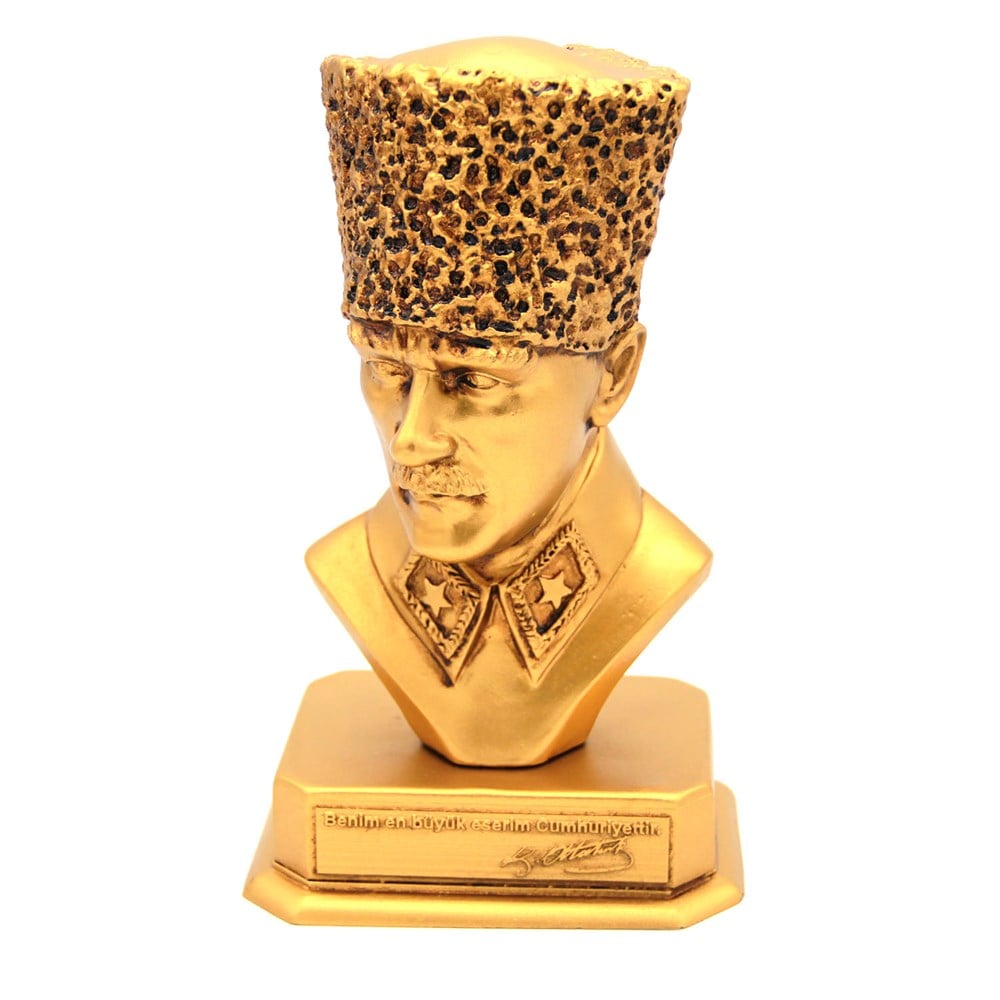 Mustafa Kemal Atatürk Büst Altın