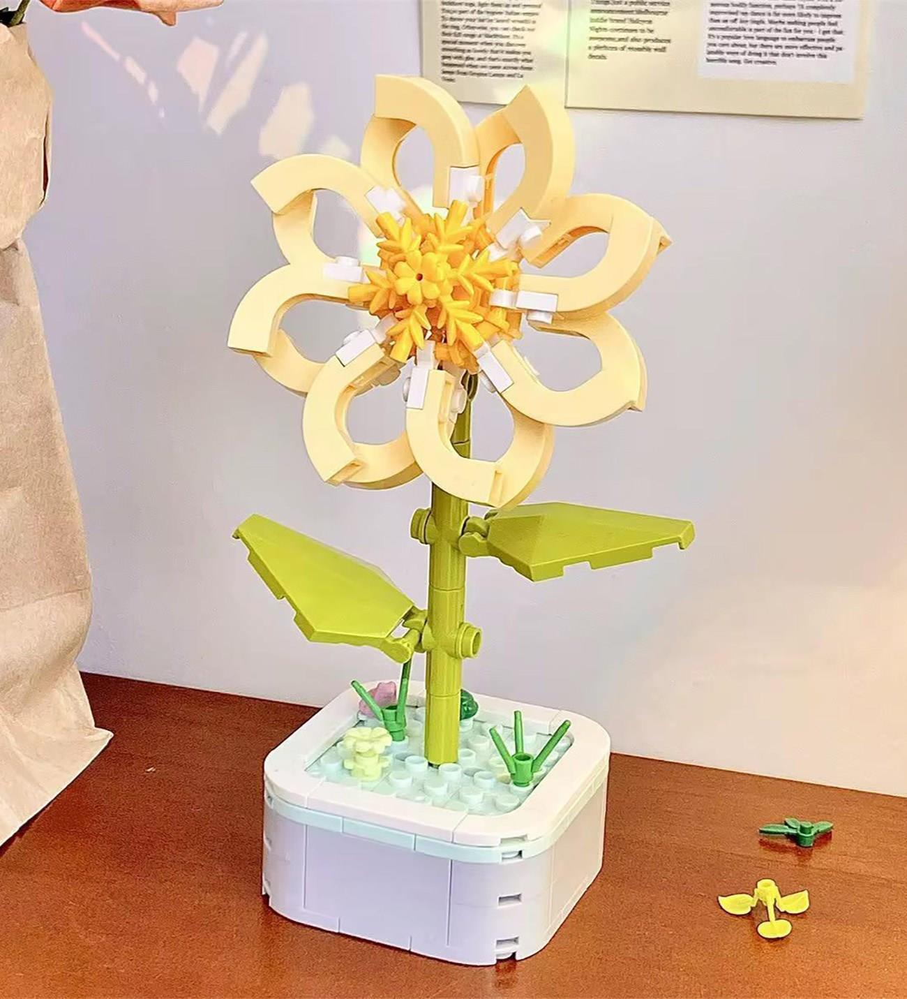 Papatya Buketi Lego Yapı Bloğu Çiçek Serisi 