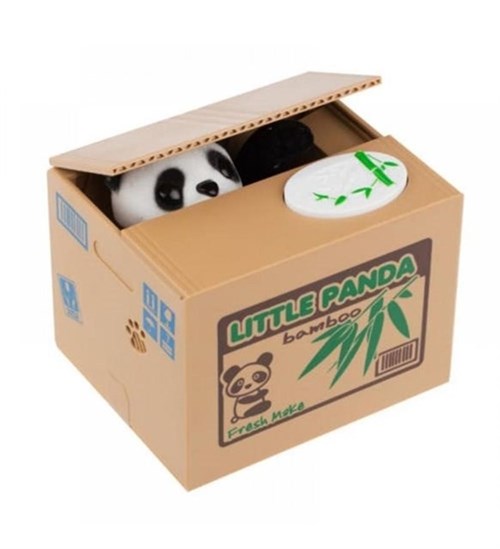 Para Yiyen Panda Kumbara - Hırsız PANDA Kumbara Eğlenceli Pilli Kumbara