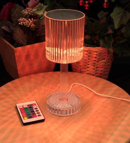 Şarjlı ve Uzaktan Kumandalı RGB Kristal Masa Lambası Abajur
