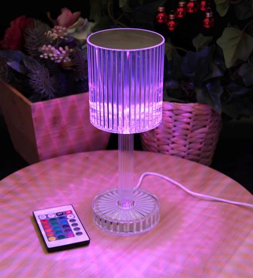 Şarjlı ve Uzaktan Kumandalı RGB Kristal Masa Lambası Abajur