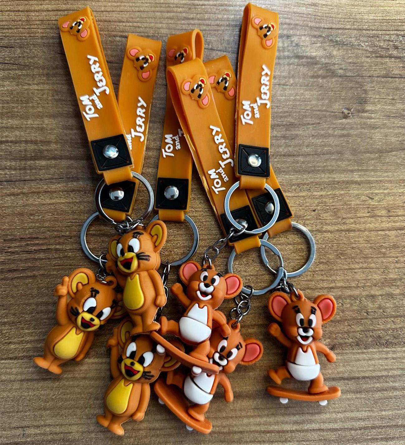 Silikon Anahtarlık  Jerry - 6 Adet 1 Paket