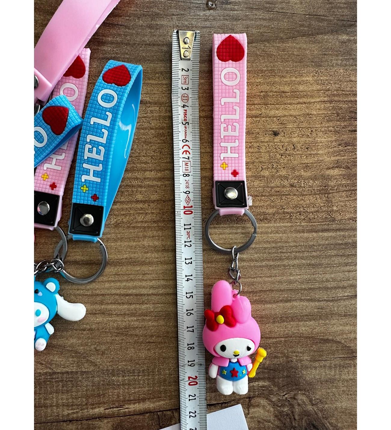 Silikon Anahtarlık Kromi ve Melodi - 12 Adet Paket