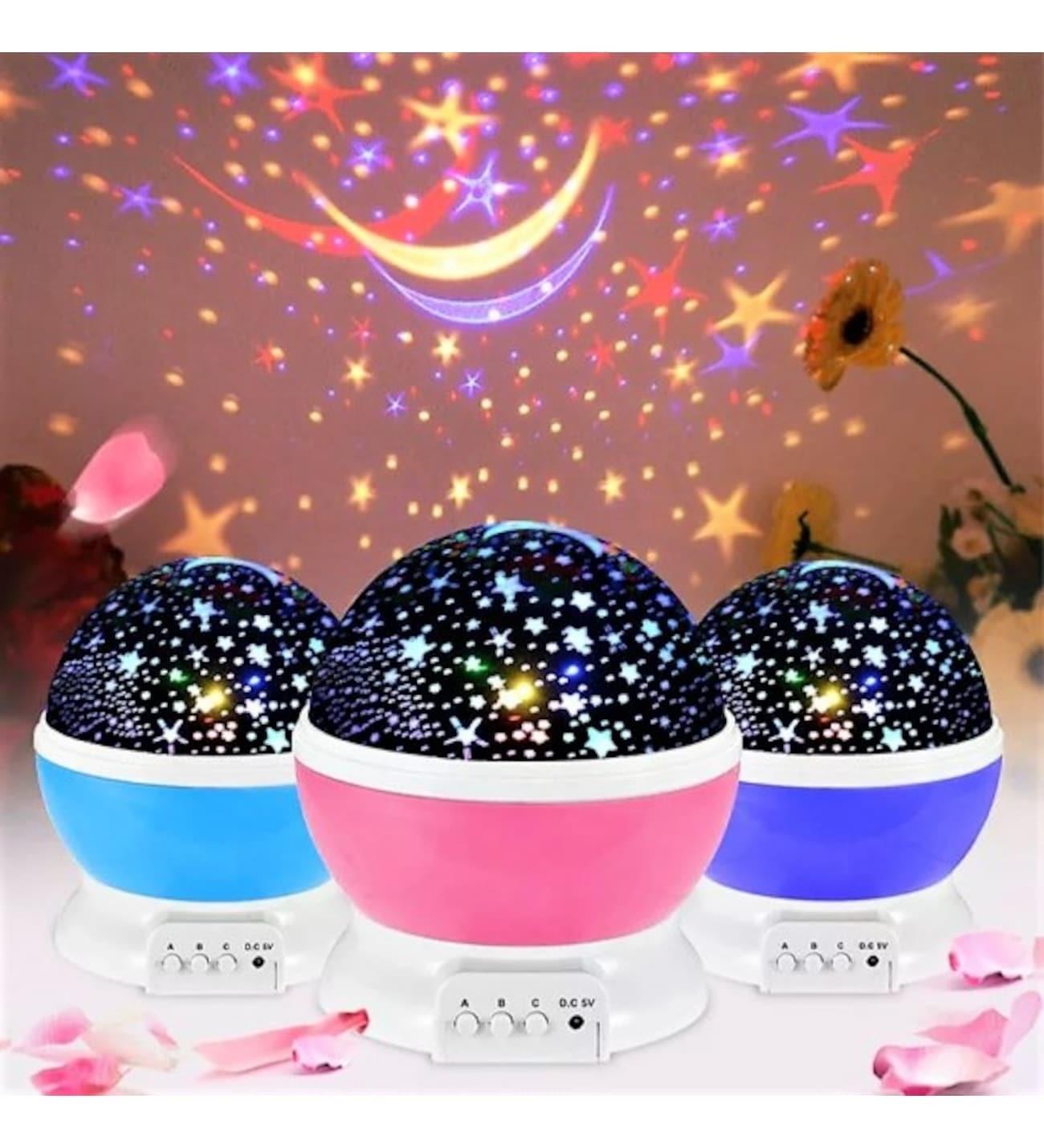 STAR MASTER Star Lightning Renkli Yıldızlı Gökyüzü Projeksiyon Gece Lambası MOR