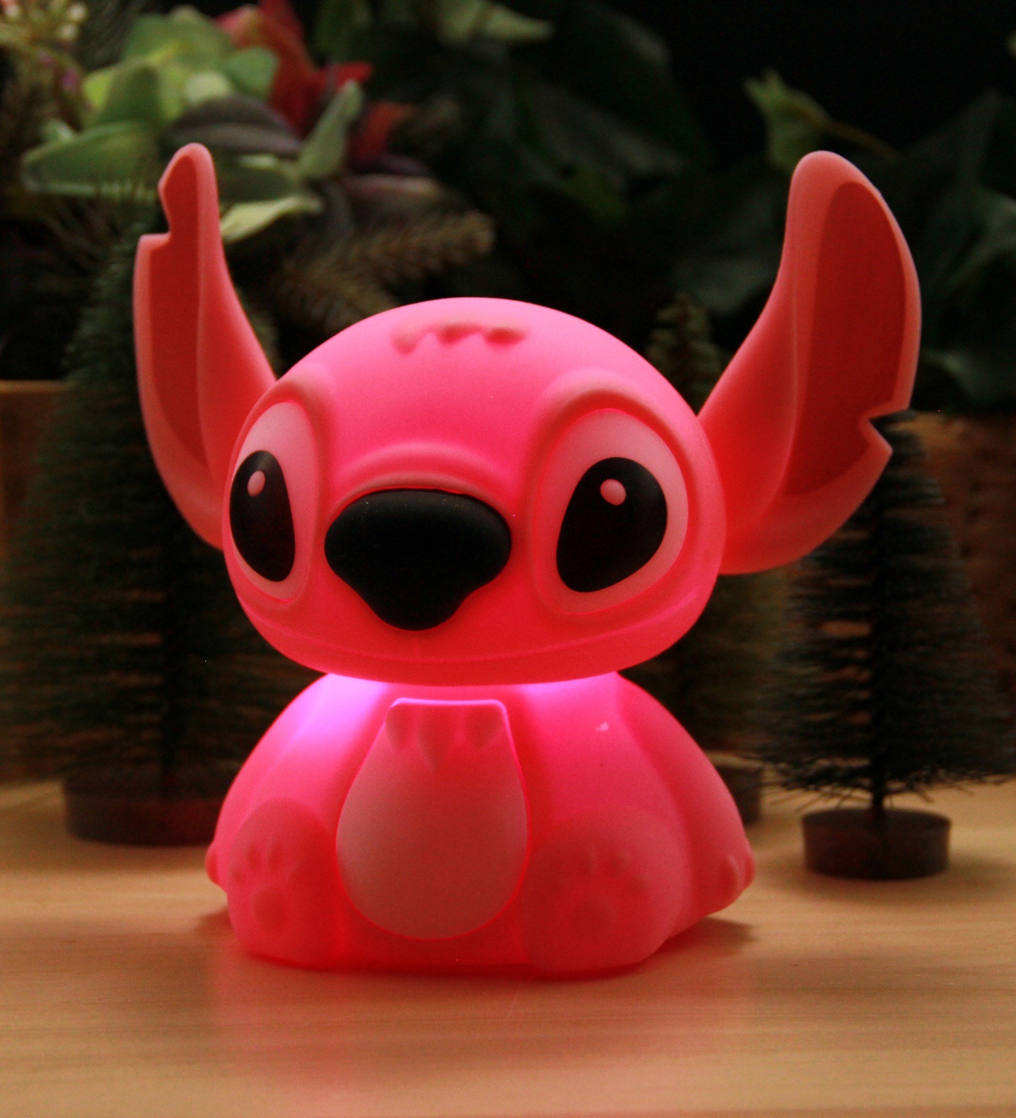 STİTCH PREMİUM SERİ SİLİKON GECE LAMBASI - PEMBE