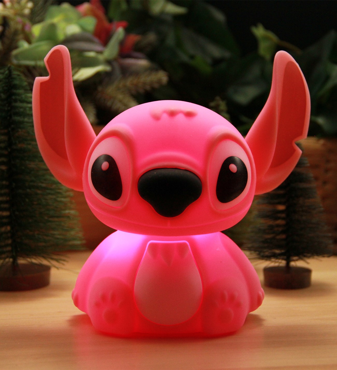 STİTCH PREMİUM SERİ SİLİKON GECE LAMBASI - PEMBE