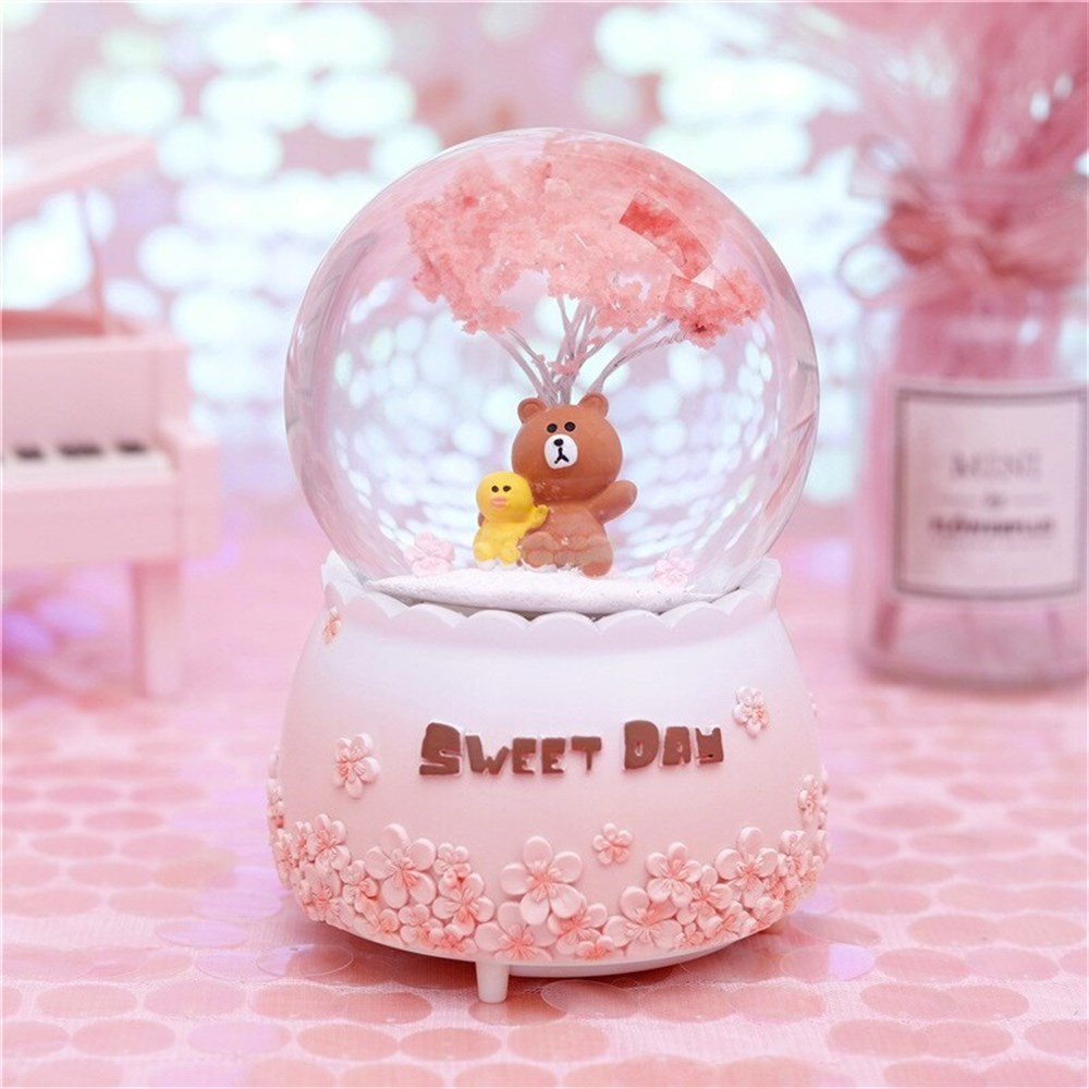 Sweet Day Kar Motorlu, Işıklı ve Müzikli Mega Boy Kar Küresi