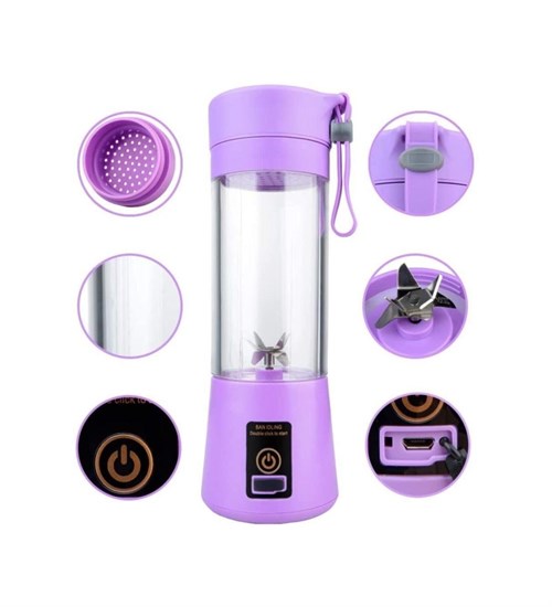Taşınabilir ve Şarj Edilebilir Smoothie - El Blender - MOR