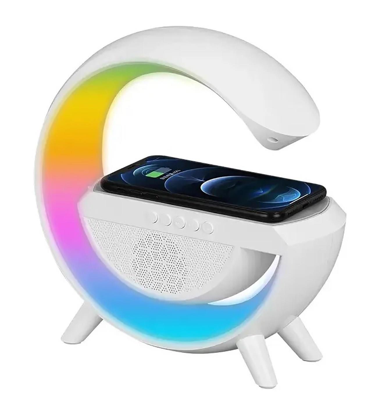 Telefon Şarjlı - Bluetooth Hoparlörlü ve Işıklı RGB LED Işıklı Lamba