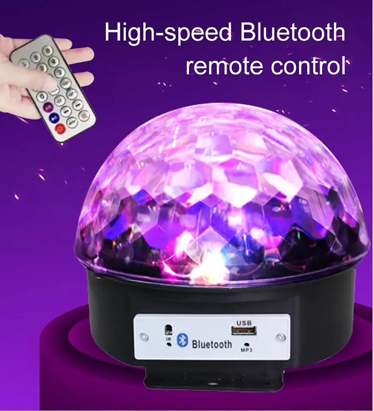 Uzaktan Kumandalı Kristal Disko Led Işıklı ve Hapörlörlü RGB Led Işık