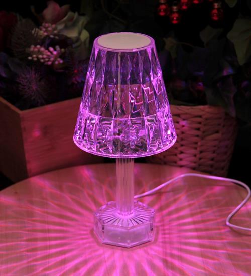 Uzaktan Kumandalı RGB Kristal Masa Lambası Abajur