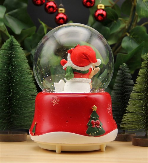Yılbaşı Kardan Adam Kar Küresi Christmas Işıklı, Müzikli ve Kar Motorlu Mega Boy Kar Küresi PREMİUM