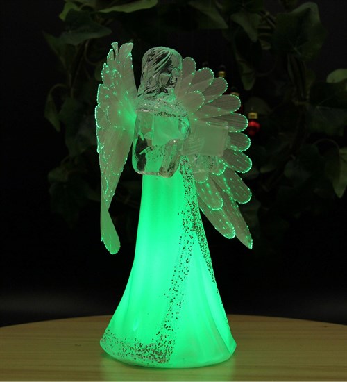 Yılbaşı Noel Kanatlı Melek Dekoratif Işık Merry Christmas