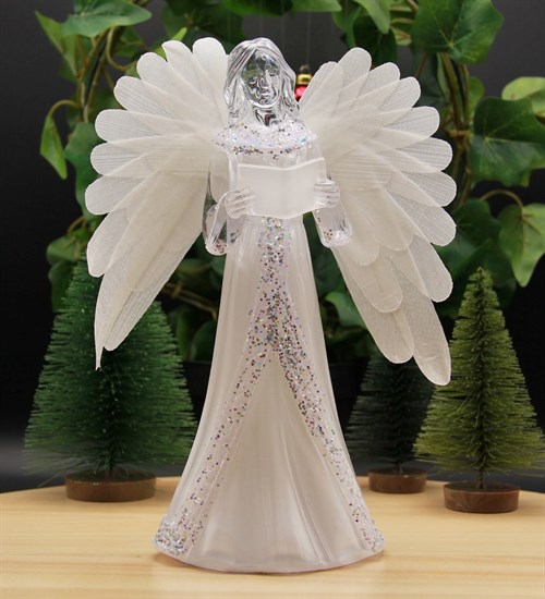 Yılbaşı Noel Kanatlı Melek Dekoratif Işık Merry Christmas