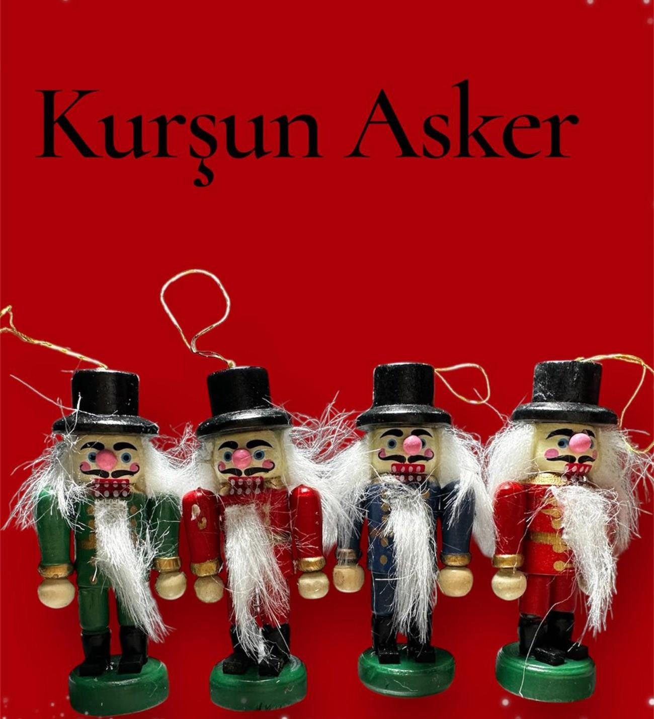 Yılbaşı Noel Süsleme 4'lü Kurşun Asker Fındıkkıran Ahşap Adam 