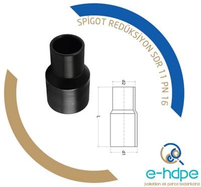 Spigot Redüksiyon Ø 140/110 mm.