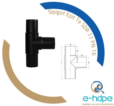 Sipigot Eşit Te Ø 20 mm