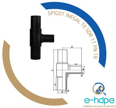 Spigot İnegal Te Ø 200/160 mm.