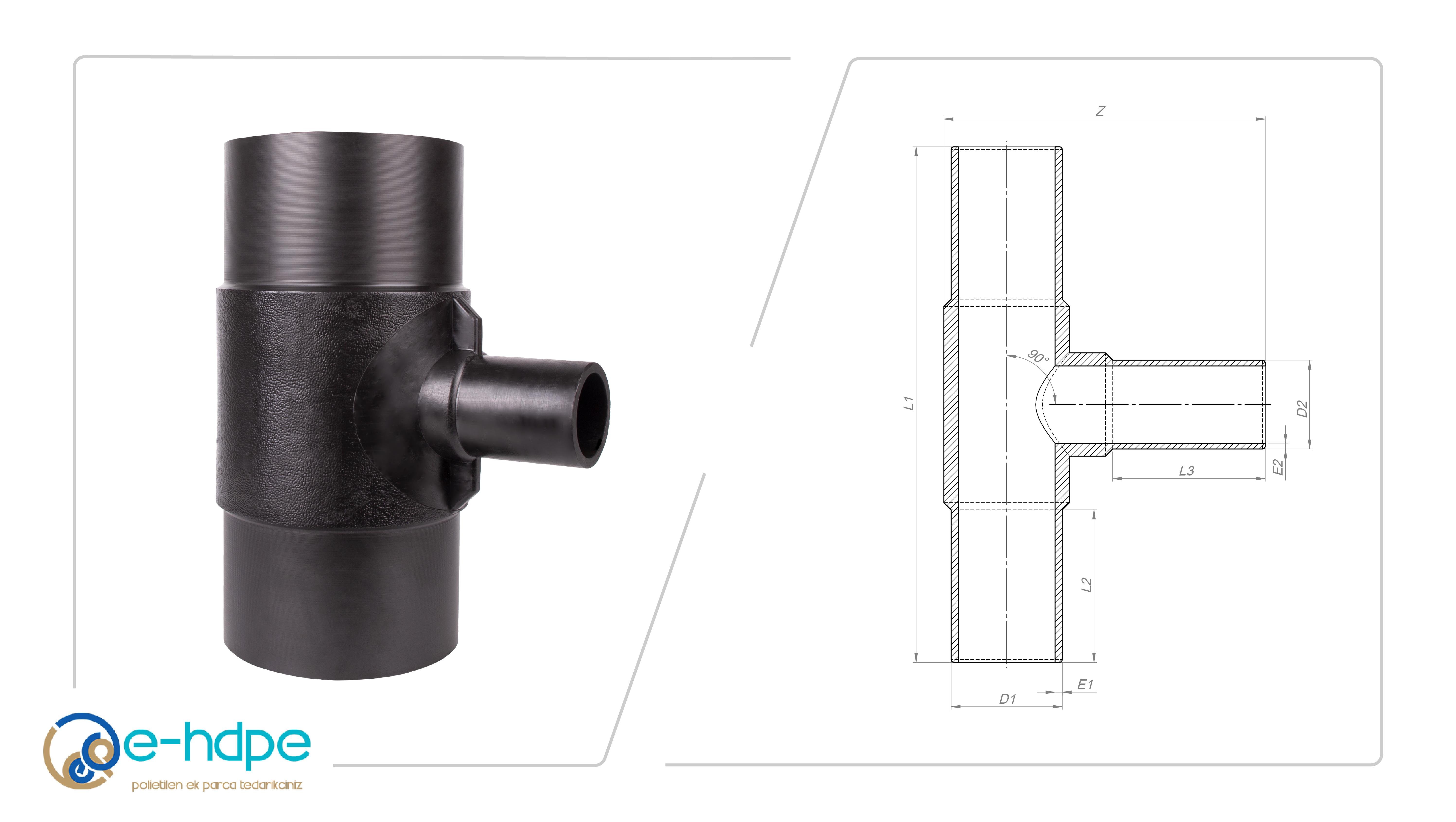 HDPE İnegal TeHDPE 100 ENJEKSİYON İNEGAL TE SDR11 PN 16