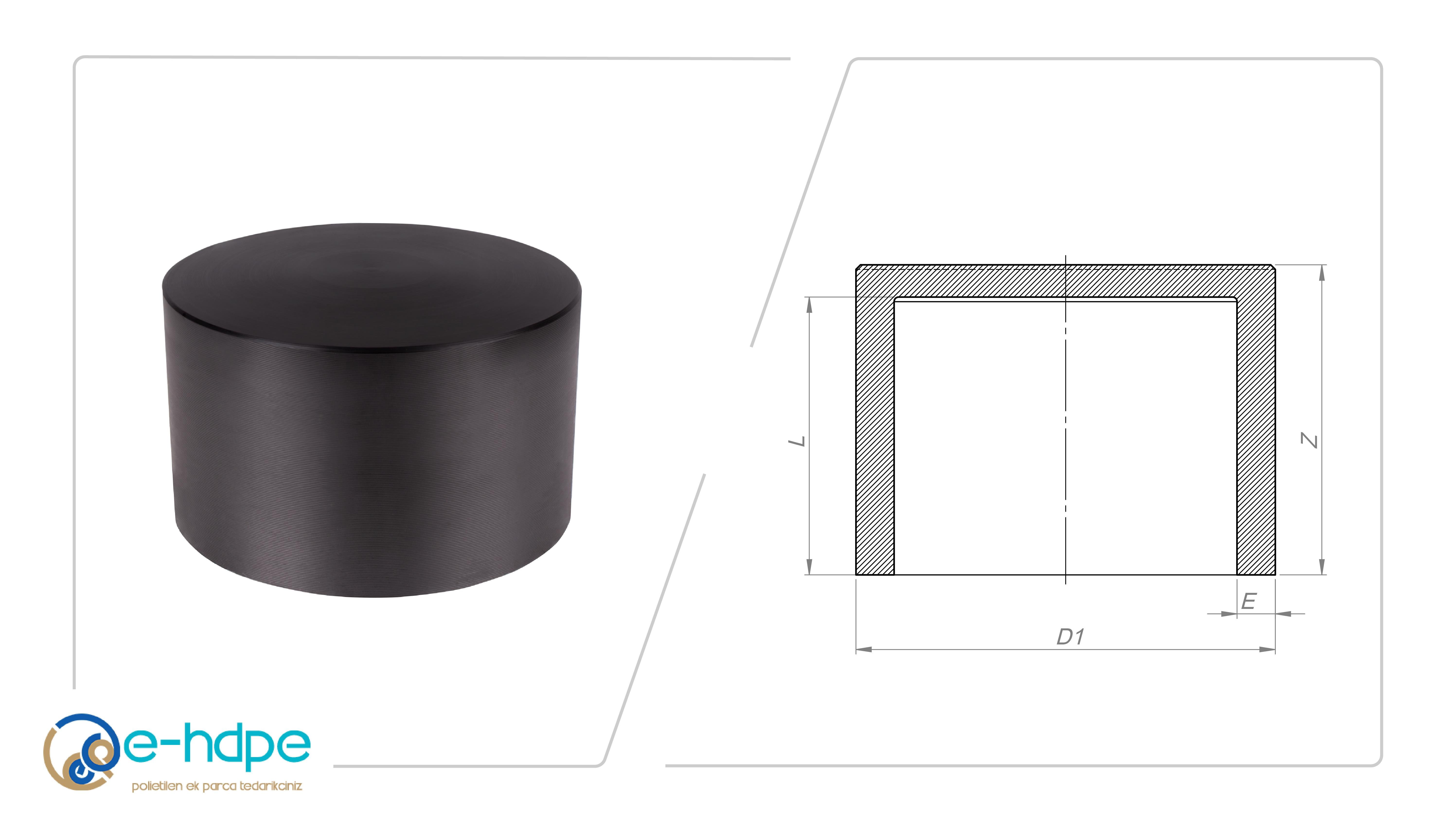 HDPE KepHDPE 100 ENJEKSİYON KEP SDR11 PN16