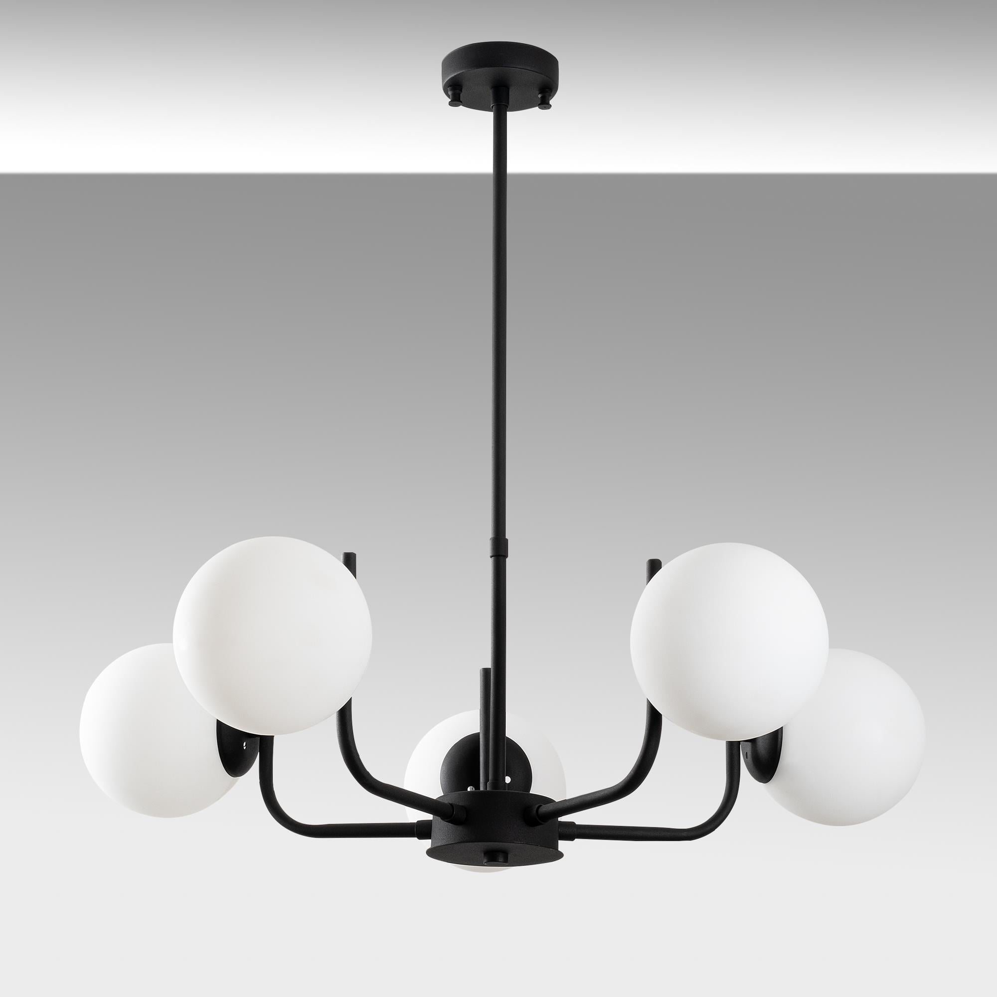 ANTLER-13768, CAMLI 5'Lİ AVİZE 