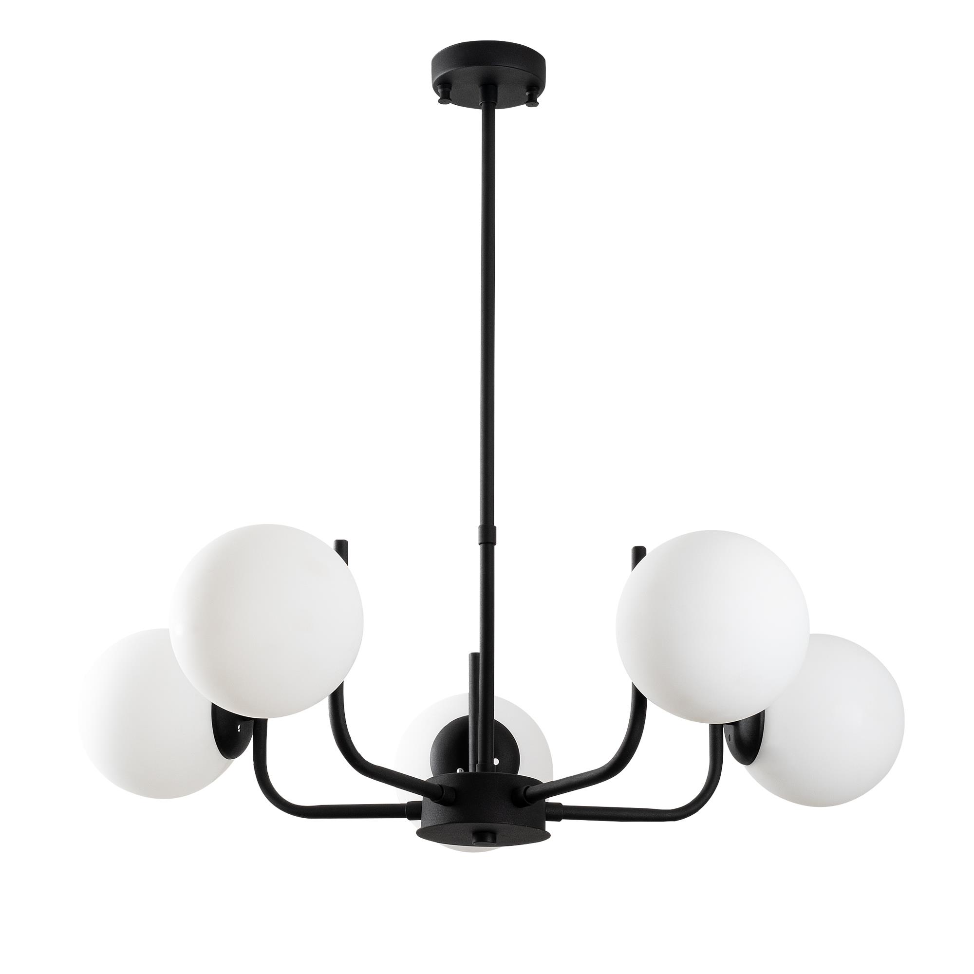 ANTLER-13768, CAMLI 5'Lİ AVİZE 