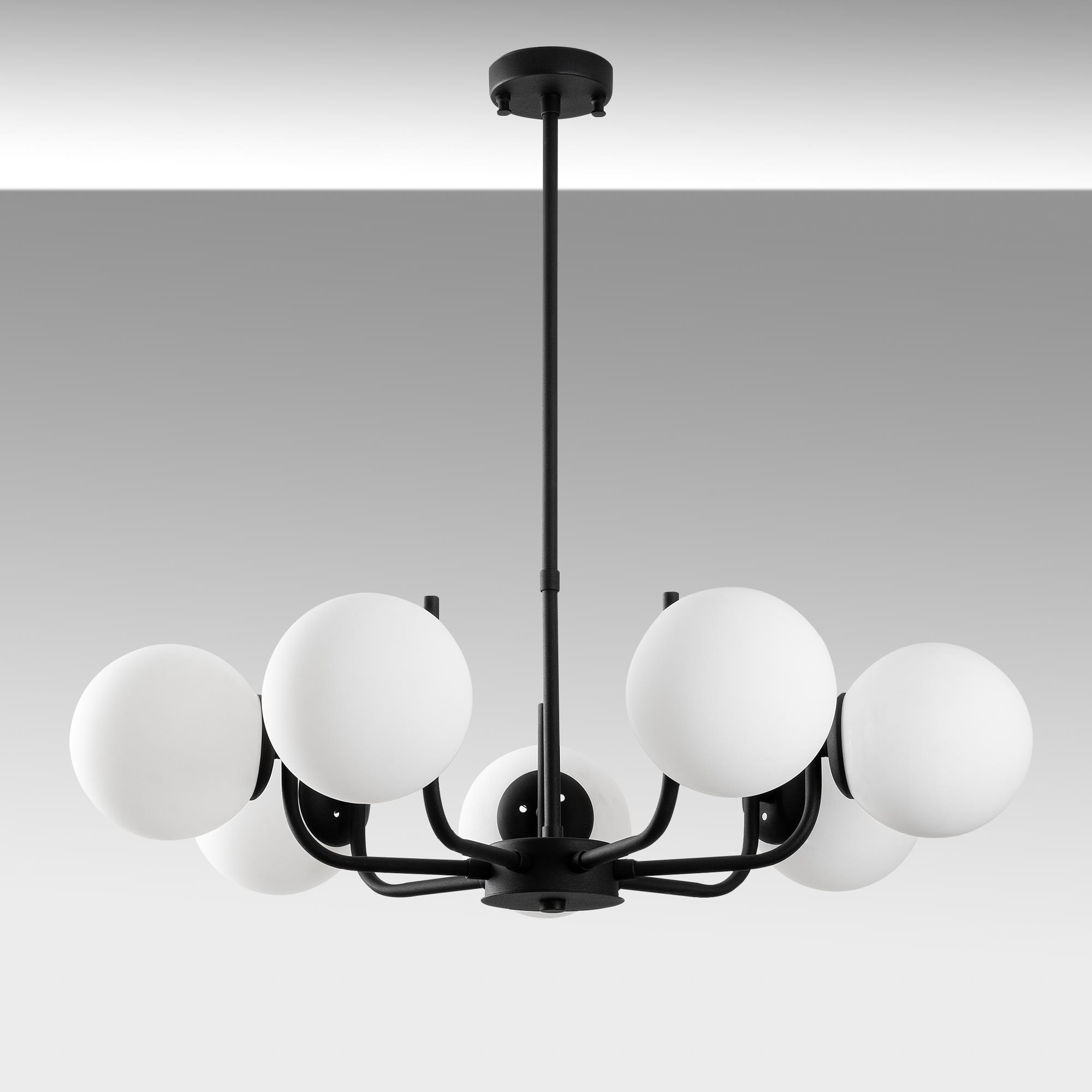 ANTLER-13769, CAMLI 7'Lİ AVİZE 