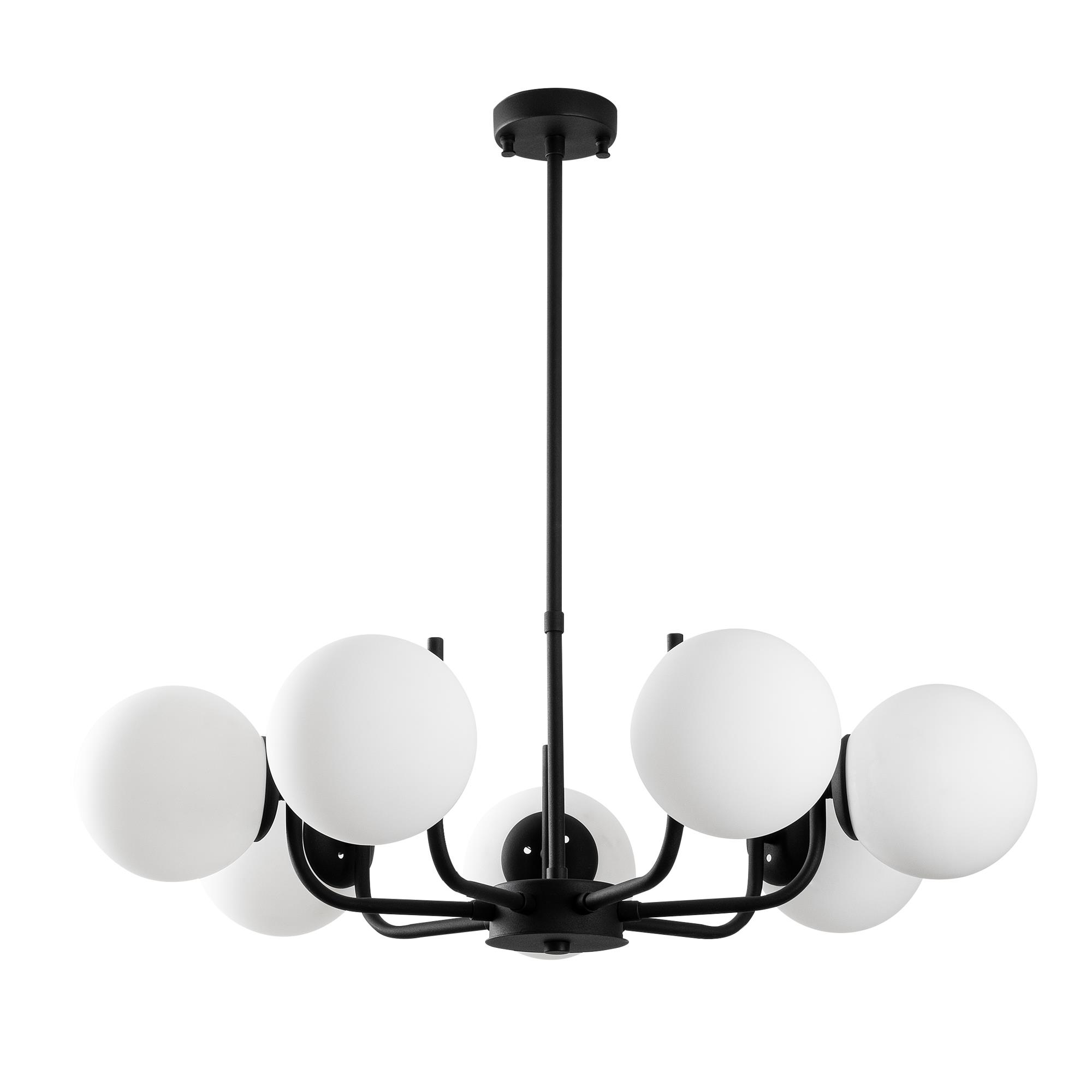 ANTLER-13769, CAMLI 7'Lİ AVİZE 