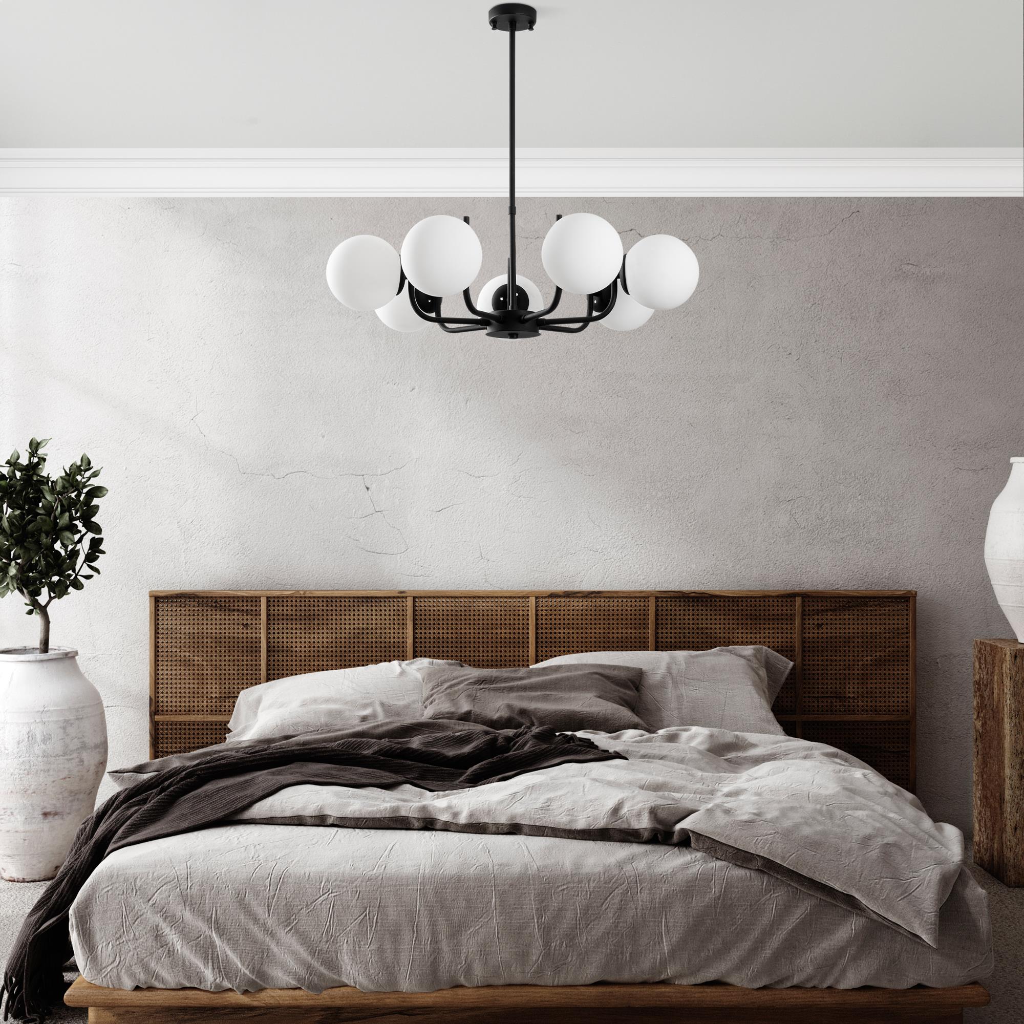 ANTLER-13769, CAMLI 7'Lİ AVİZE 
