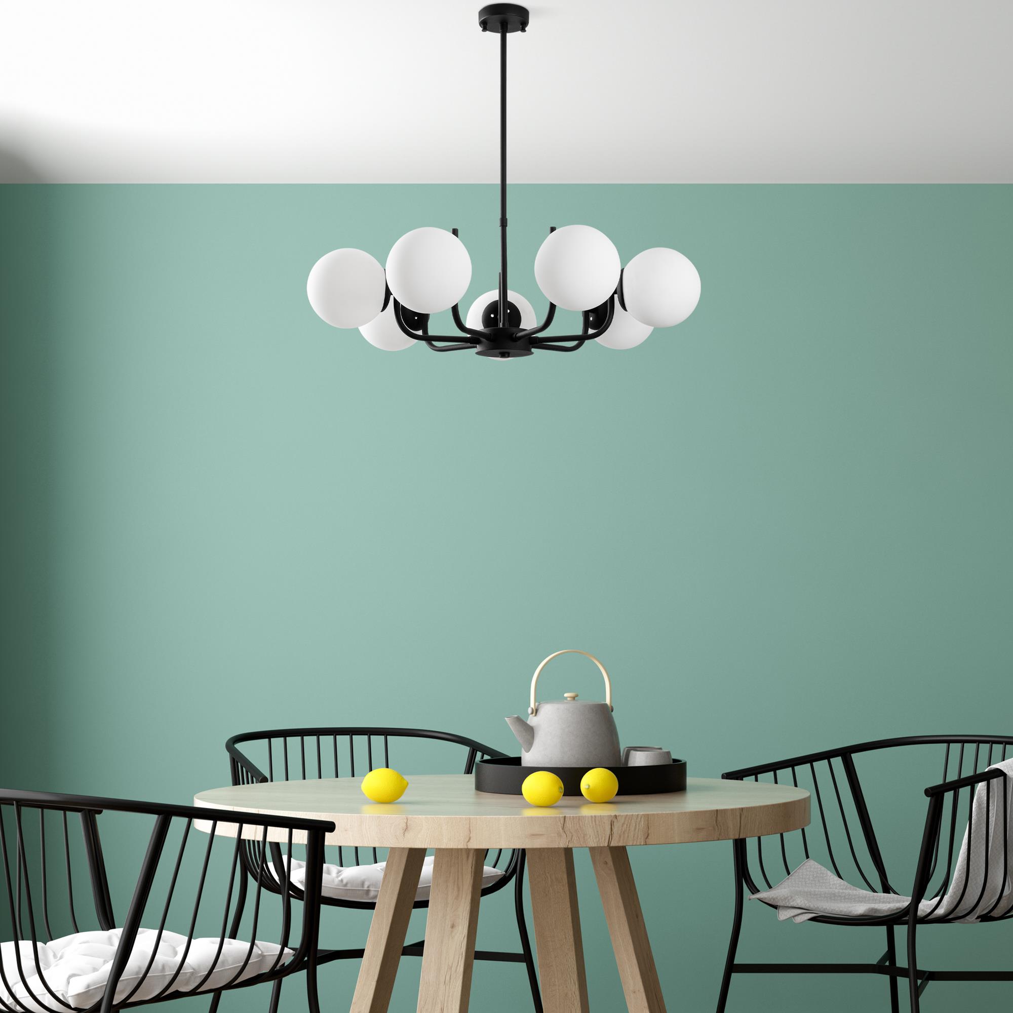 ANTLER-13769, CAMLI 7'Lİ AVİZE 