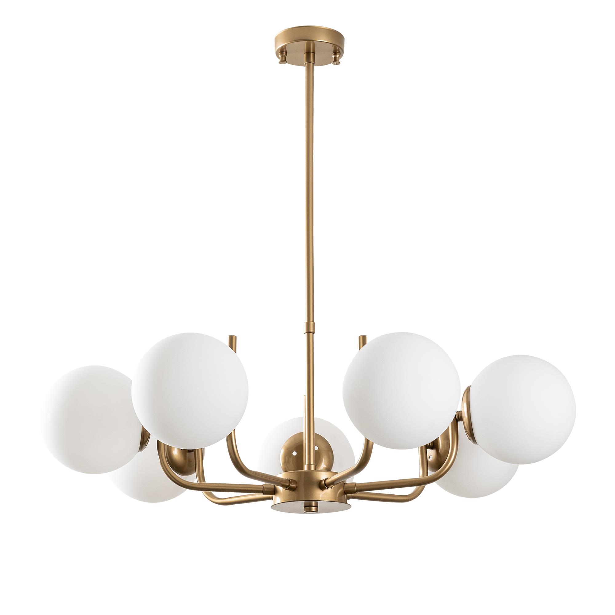 ANTLER-13774, CAMLI 7'Lİ AVİZE 